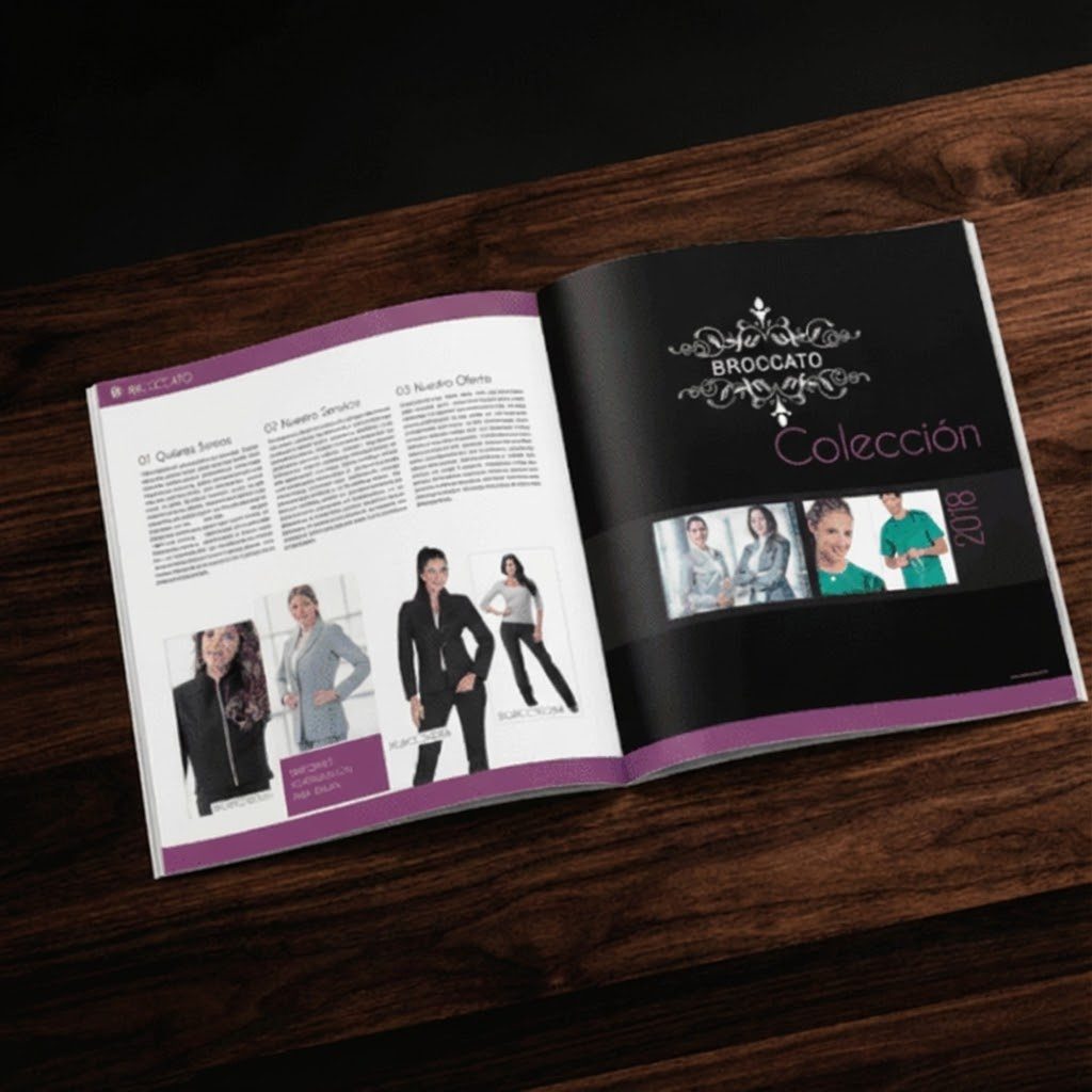 Diseño de Lookbook Corporativo y catalogo de moda para Broccato