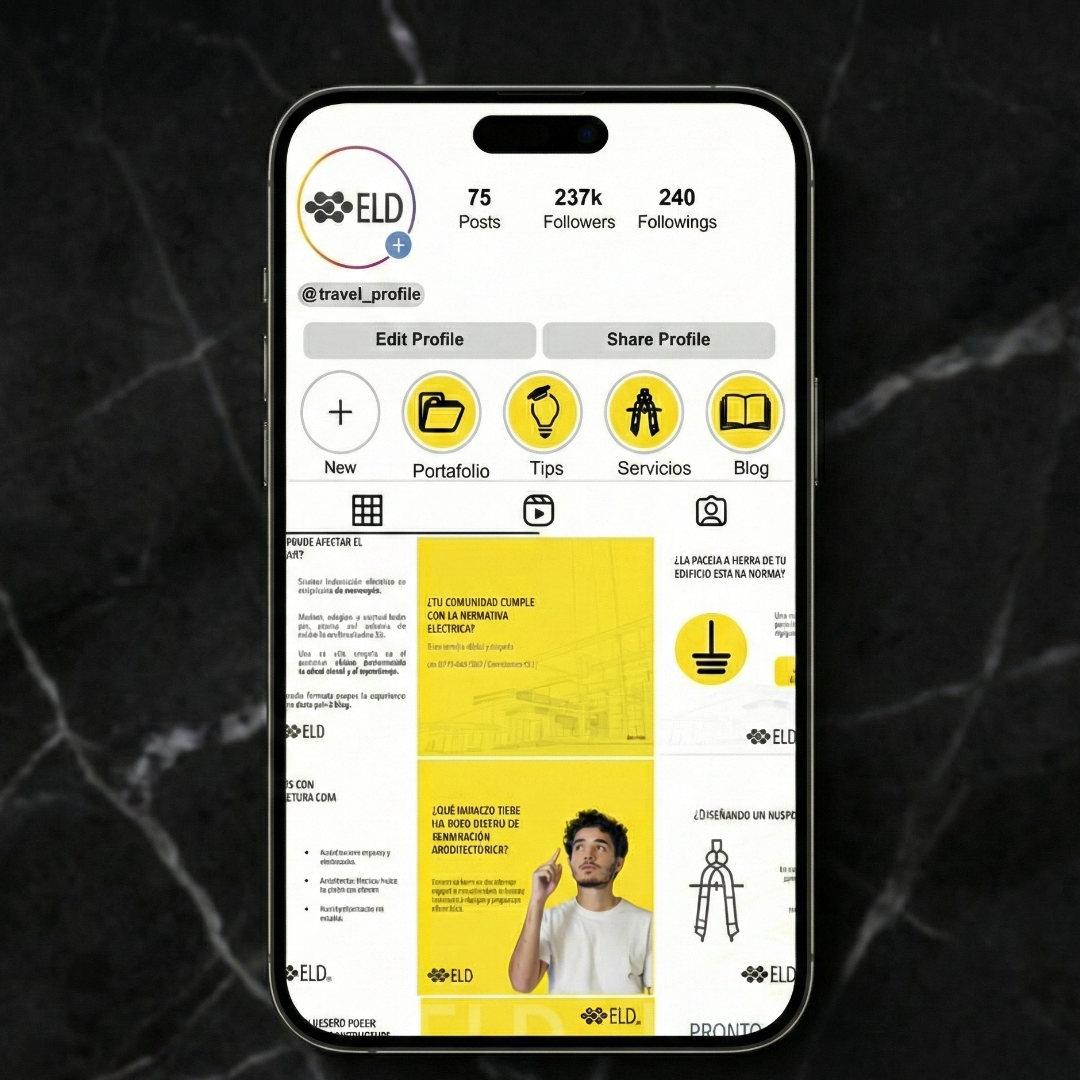 Estrategia de Redes Sociales y marketing de contenidos B2B para ingeniería ELD