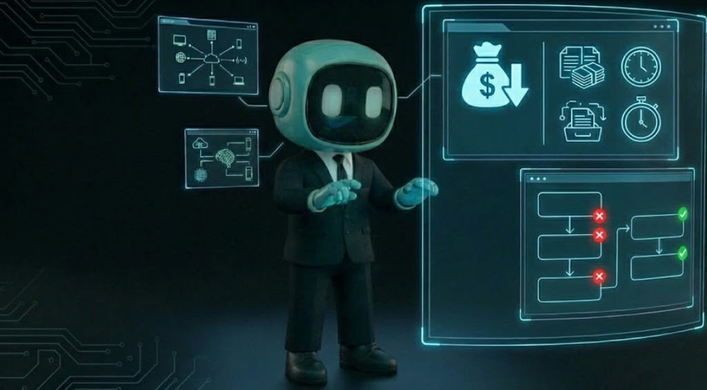 Invierte eben la automatización de procesos empresariales. Análisis de costos ocultos, errores humanos y eficiencia para gerentes