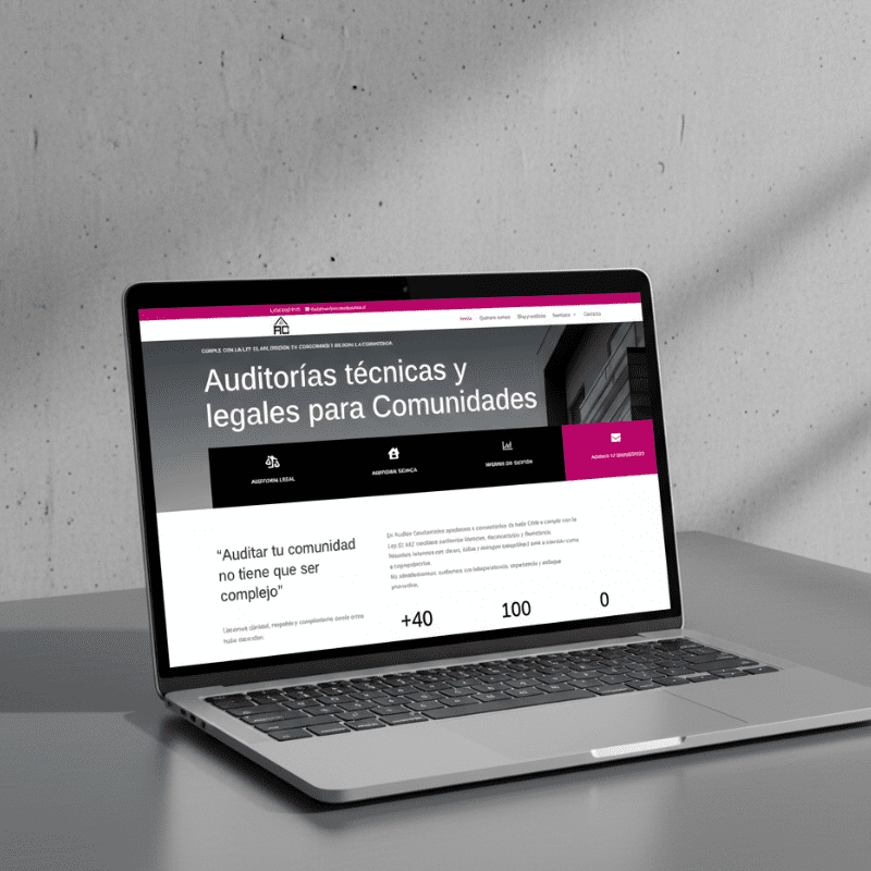 Creación de Marca y Diseño Web integral para Auditor Condominio